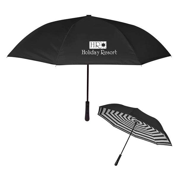 48" Arc Blanc Noir Inversion Umbrella - Image 29