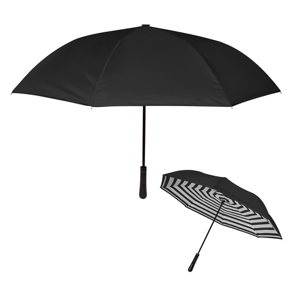 48" Arc Blanc Noir Inversion Umbrella - Image 30