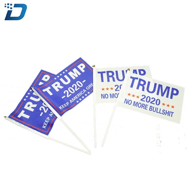 2020 Trump Handheld Mini Slogan Flag - Image 4