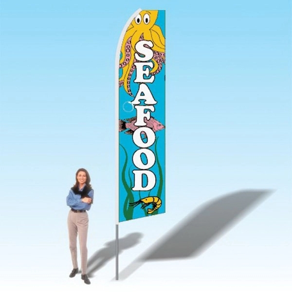 15ft. Advertising Banner Flag - Food/Restaurant - Image 1