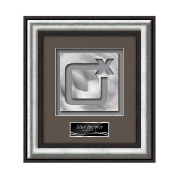 Grazia Aquashape™ Award Square - Black/Silver - Image 1
