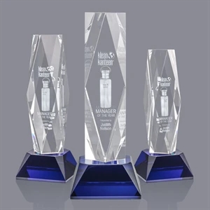 President 3D Award on Base - Blue