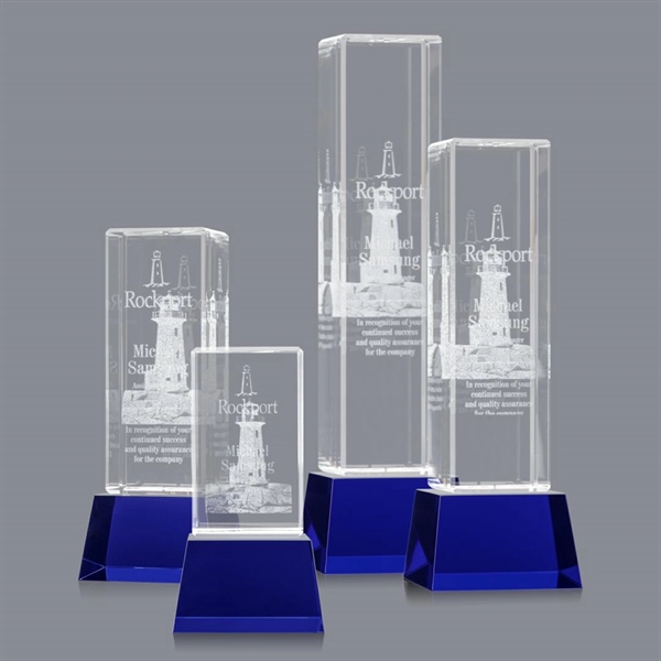 Robson 3D Award on Base - Blue - Image 1