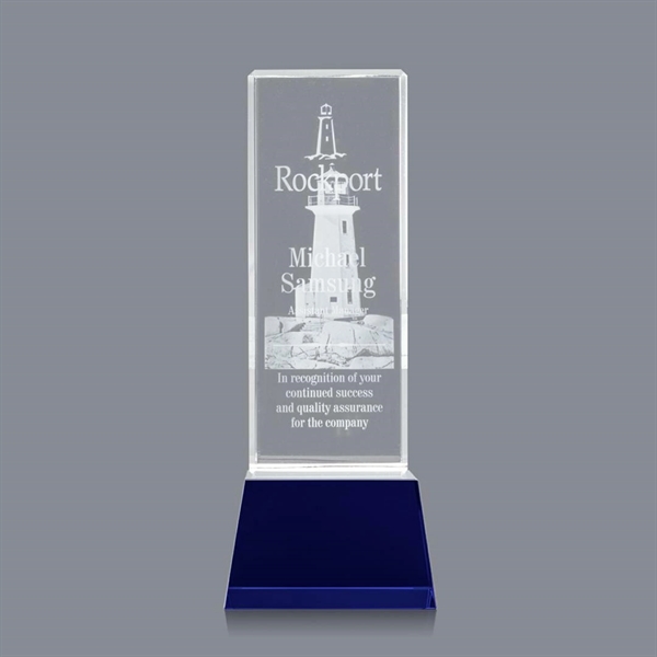 Robson 3D Award on Base - Blue - Image 2