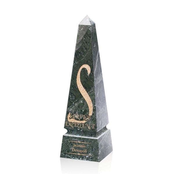 Groove Marble Obelisk Award - Green - Image 2