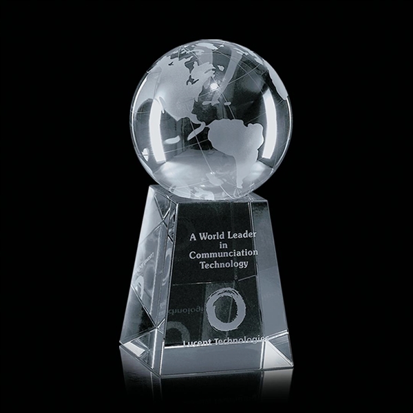 Globe Award on Tall Base - Image 3