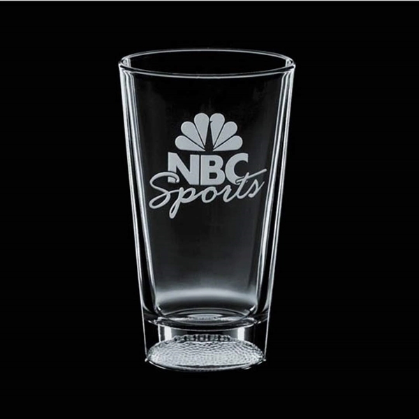 Sports Glass - Football - Deep Etch 16oz - Image 1