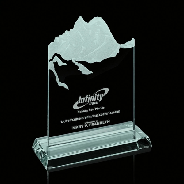 Sculpted Mountain Award - Jade - Image 1