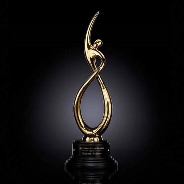 Continuum Award on Ebony - Gold - Image 4