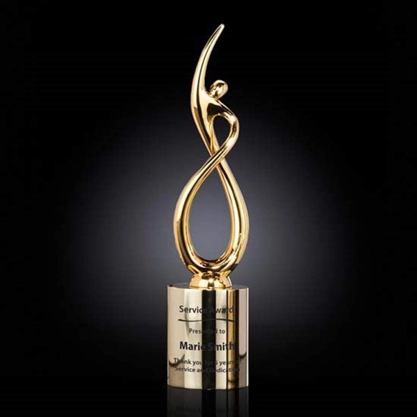 Continuum Award on Cylinder - Gold - Image 2