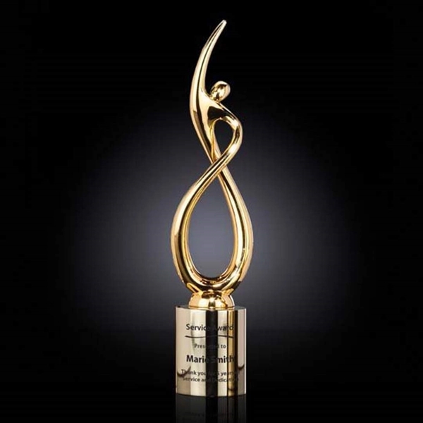 Continuum Award on Cylinder - Gold - Image 3