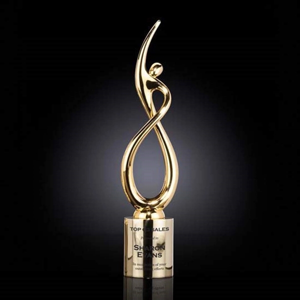 Continuum Award on Cylinder - Gold - Image 4