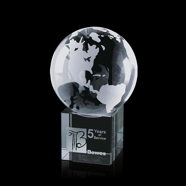 Globe Award on Cube - Image 2