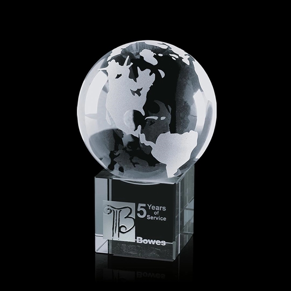 Globe Award on Cube - Image 3