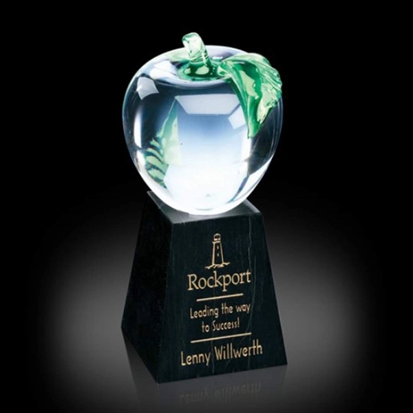 Apple Award on Tall Marble