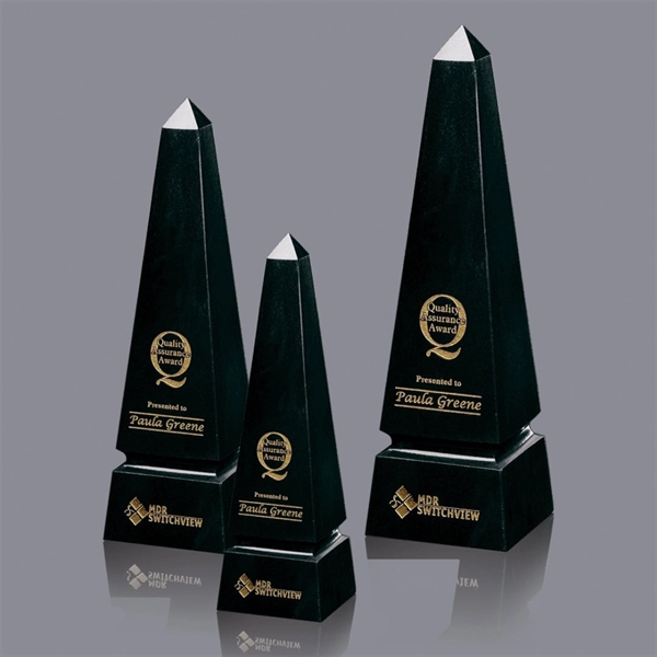Marble Grooved Obelisk Award - Image 1