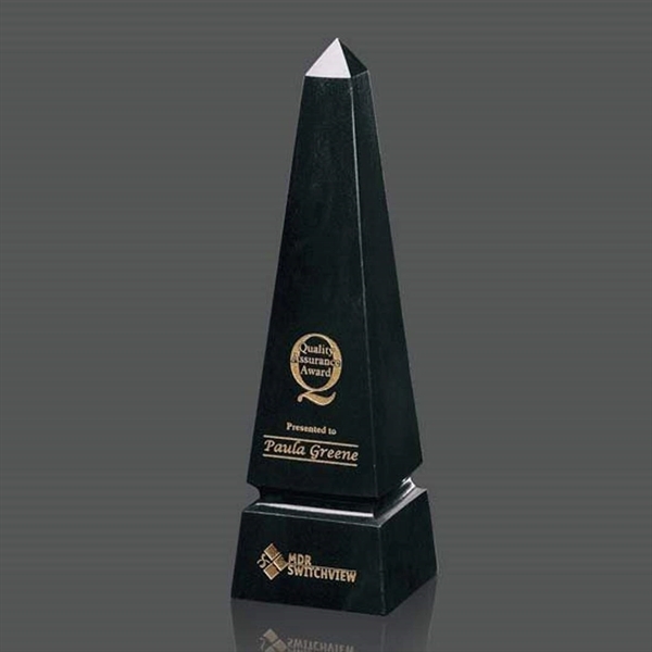 Marble Grooved Obelisk Award - Image 3