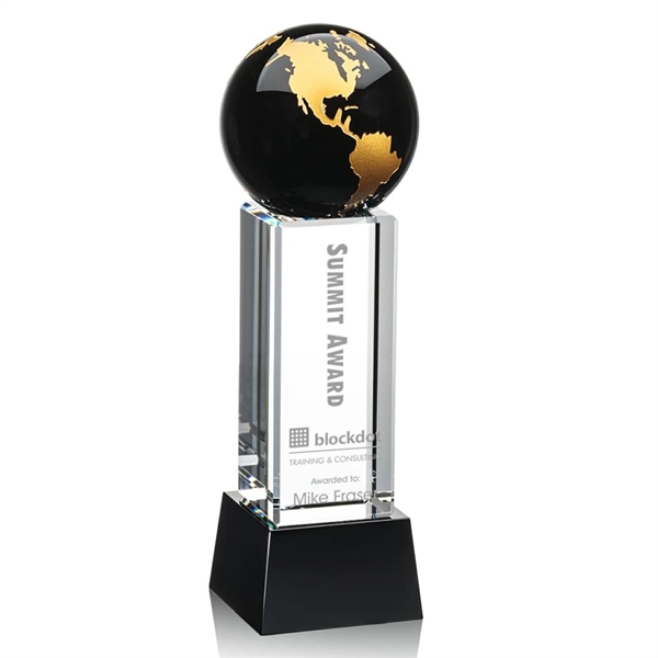 Luz Globe Award - Black with Base - Image 4