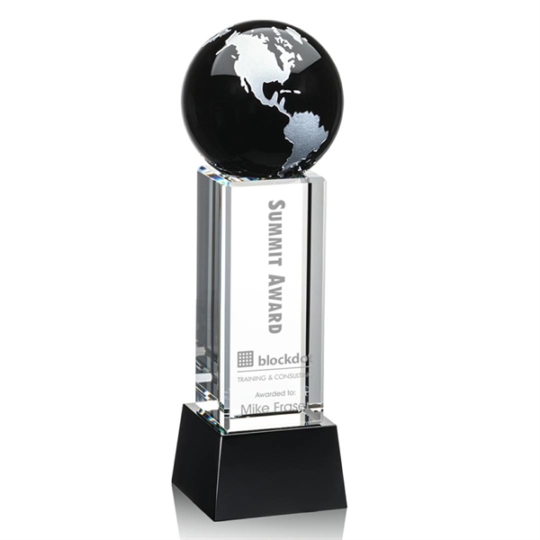 Luz Globe Award - Black with Base - Image 5