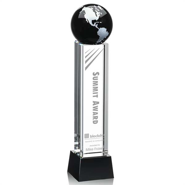 Luz Globe Award - Black with Base - Image 9