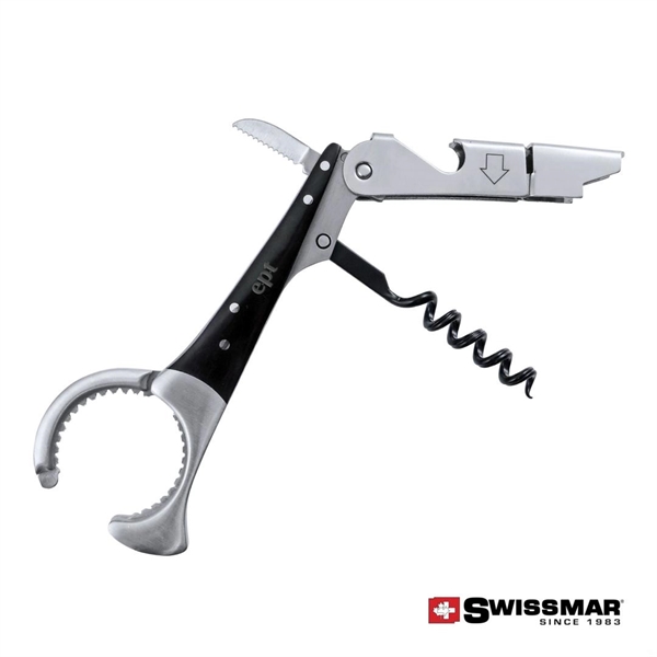 Swissmar® 2-Step SS Waiter's Corkscrew - Black Sandalwood - Image 1
