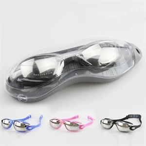 Swimming Goggles With Electroplated Lens    