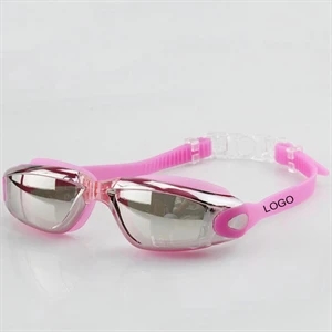 Swimming Goggles With Electroplated Lens    