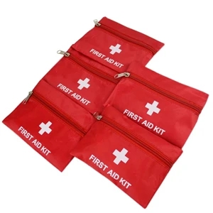 Traveler's First Aid Kit in Zipper Vinyl Pouch    