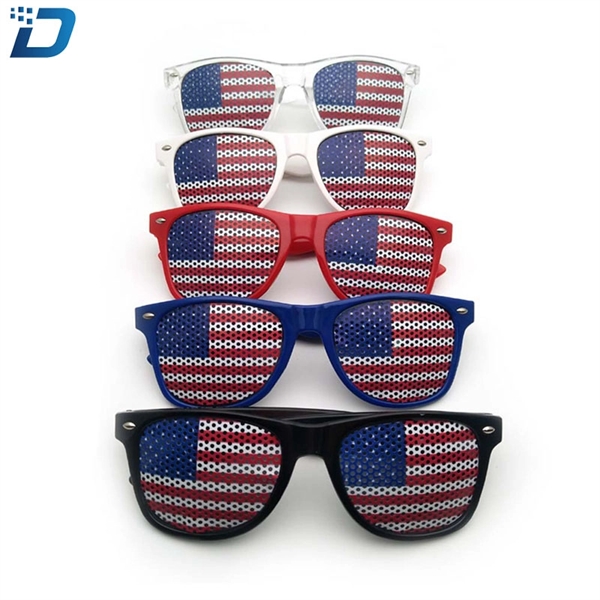 sunglasses, woman sunglasses, man sunglasses, USA flag sungl - Image 1
