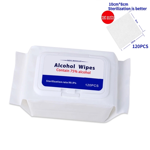 Hand Wipes - 75% Alcohol Sanitizing Wipes 120pcs