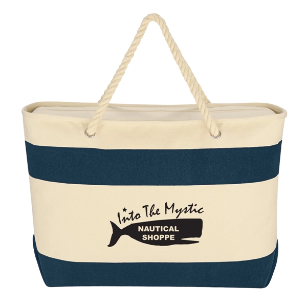 Large Cruising Tote Bag With Rope Handles - Image 9