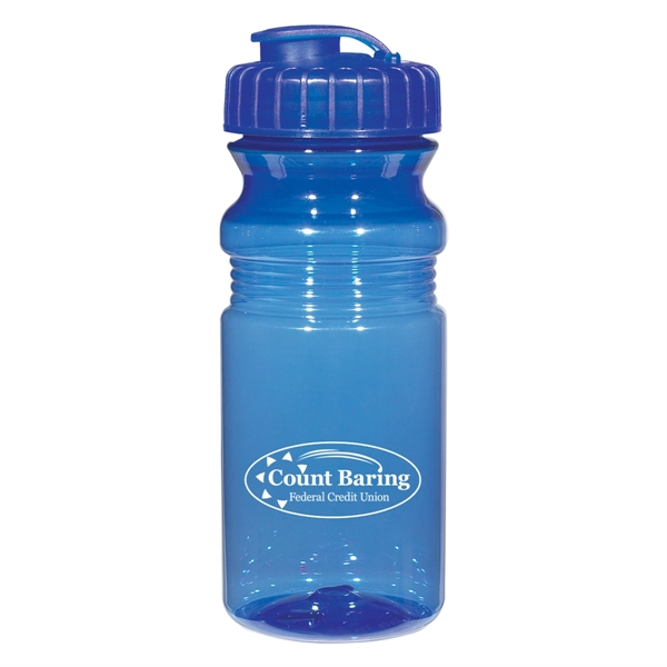 20 Oz. Poly-Clear Fitness Bottle With Super Sipper Lid - Image 12