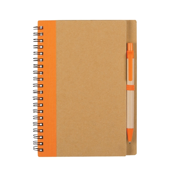 Eco-Inspired Spiral Notebook & Pen - Image 9