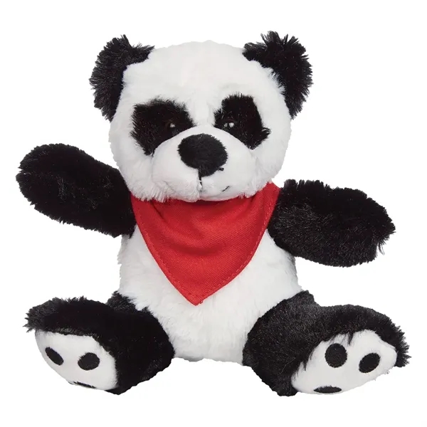 6" Plush Big Paw Panda With Shirt - Image 6