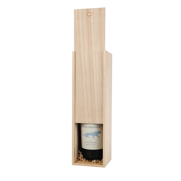 Single Wine Bottle Wooden Box With Handle - Image 6