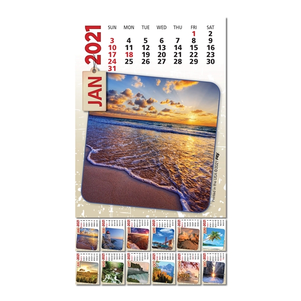 Rectangle Shaped Peel-N-Stick® Calendar - Image 30