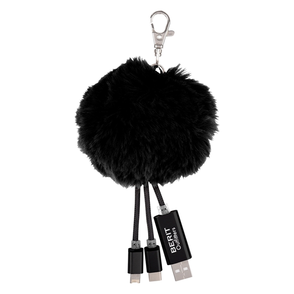 3-In-1 Pom Puff Charging Cable - Image 4