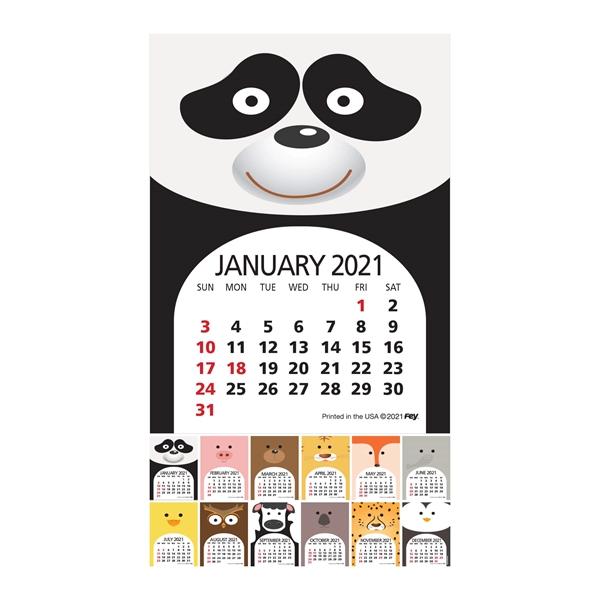 Pig Shaped Peel-N-Stick® Calendar - Image 29