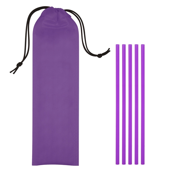 5-Pack On The Go Straws With Pouch - Image 13