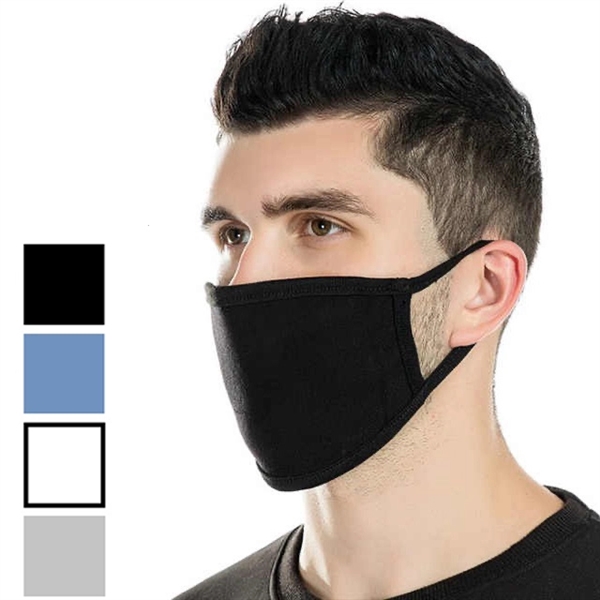 2-Layered Reusable Cotton Face Mask With Elastic Loop - Image 2