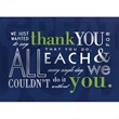 Thank You Words Card
