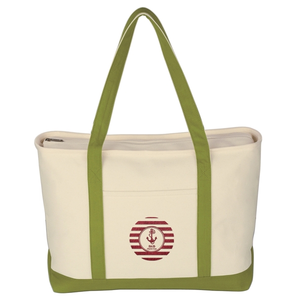 Large Heavy Cotton Canvas Boat Tote Bag - Image 14