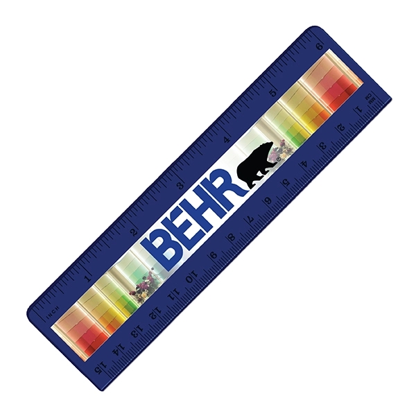 6" Plastic Ruler (front), Full Color Digital - Image 3