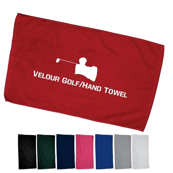 16 x 25 - 2.5lbs/dzn Velour Golf/Hand Towel
