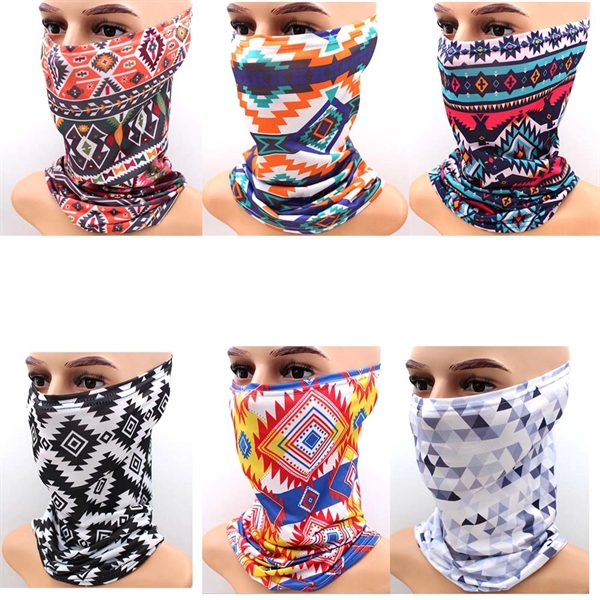 Full Color  Breathable Protective Neck Gaiter Face Masks