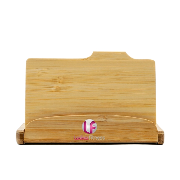 Bamboo Business Card Holder - Image 4