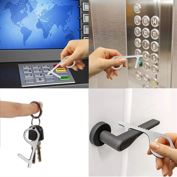 Non-Contact Door Opener Touch Free Keychain - Image 2