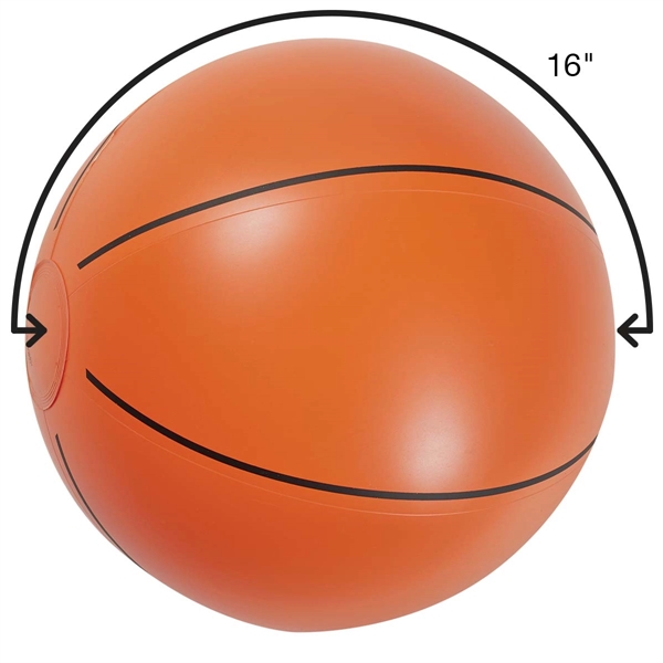 16" Basketball Beach Ball - Image 2
