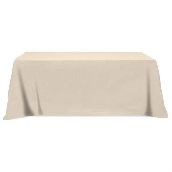 Flat Poly/Cotton 3-sided Table Cover - fits 8' table - Image 14