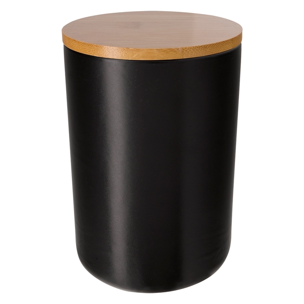 24 Oz. Ceramic Container With Bamboo Lid - Image 7
